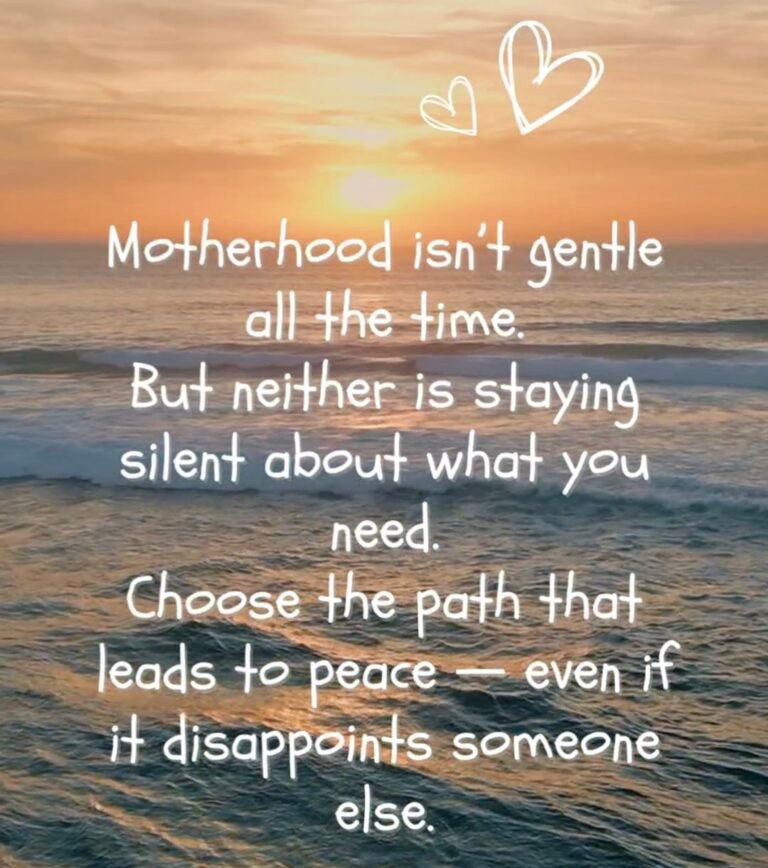 Choosing Peace in Motherhood Isn’t Selfish