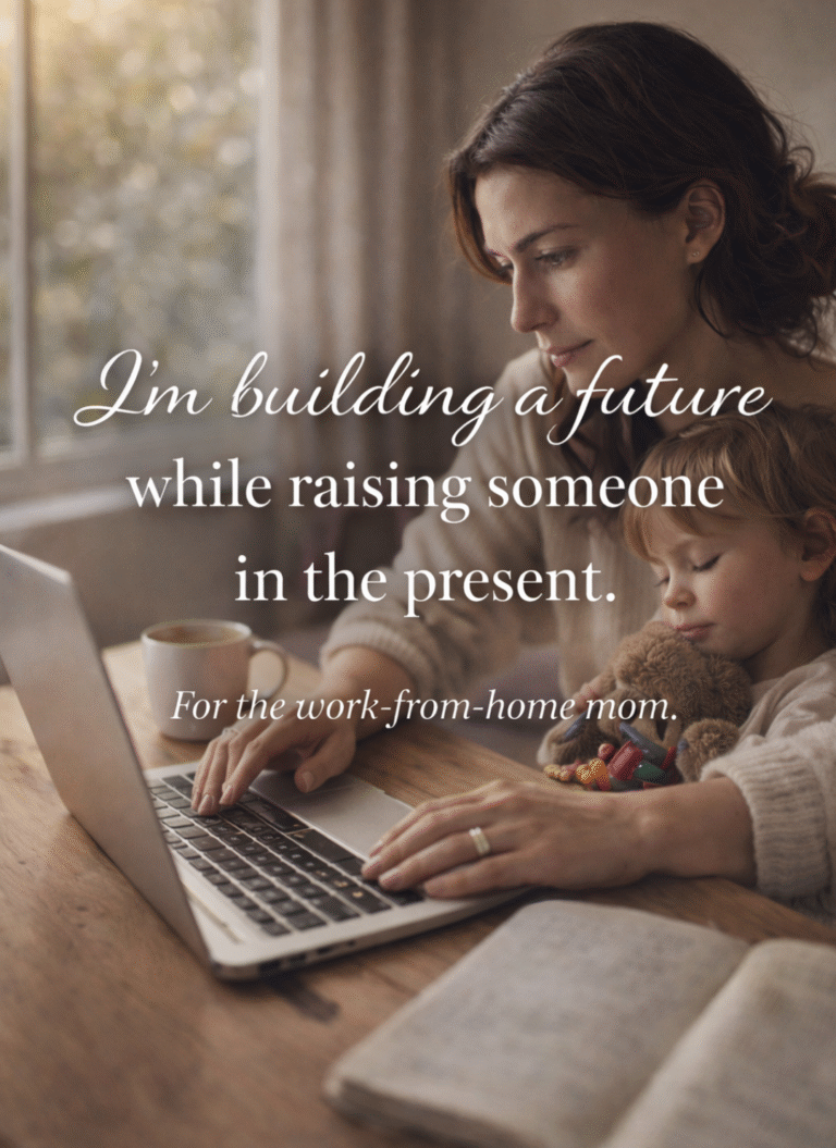 Building a Dream Between Snack Requests and Nap Times