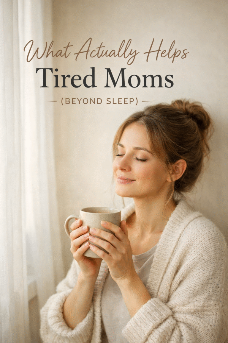 Why Moms Are Always Tired — And What Actually Helps (Beyond “Sleep More”)