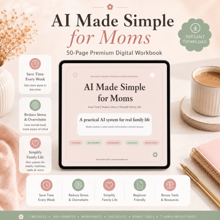 AI for Moms: How to Save Time, Reduce Stress, and Simplify Family Life